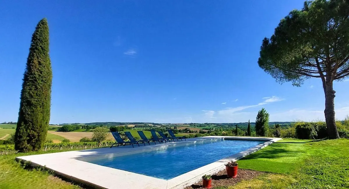 Maison Gasconne, 6 Chambres, Piscine 14X5, Vue Sur Les Vignobles Castelnau-sur-lʼAuvignon Villa